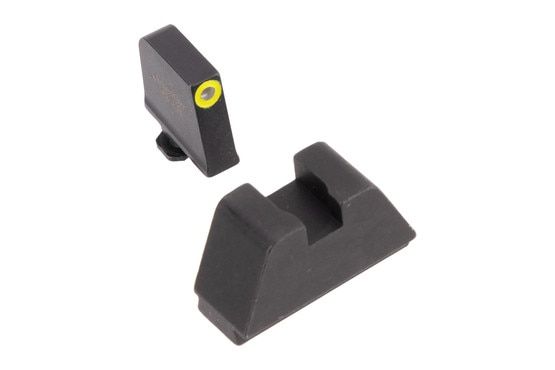 AmeriGlo Optic Compatible 5 XL Sight Set for Glock Green/Yellow Front and Black Rear feature a suppressor height